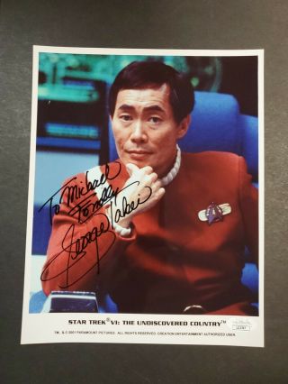 Jsa George Takei Star Trek Vi: The Undiscovered Country Sulu Signed Picture