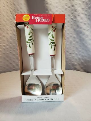 Mistletoe Serving Fork & Spoon By Better Homes And Gardens
