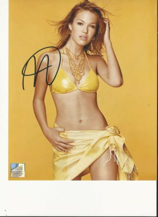 Mandy Moore/ Pop Star Movie Star,  Midway,  Sexy Bikini Signed Autographed 8x10coa