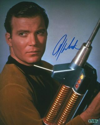 William Shatner Star Trek Captain Kirk Signed 8x10 Photo With