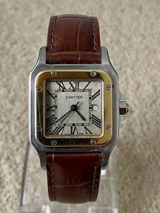 Cartiers Santos 1172961 Stainless Steel Yellow Gold 29mm Automatic Movement