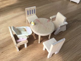 Wood doll house furniture - Hearthsong,  Plan toys,  Kitchen 2