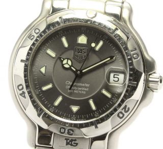 Tag Heuer 6000 Series Wh5112 - K1 Date Gray Dial Automatic Men 