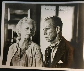 Hume Cronyn And Jessica Tandy 8x10 " Of " Cocoon " B/w Signed Photo