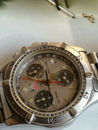 Vintage Tag Heuer Professional 200 Mt Chronograph Mens Watch.  Ref Ce 1111