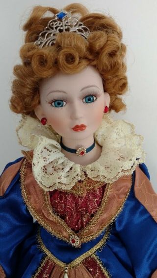 Collectible Memories Princess Porcelain Doll Hand Crafted With Stand