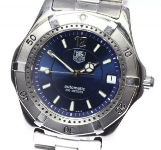 Tag Heuer 2000 Series Wk2117 - 1 Date Navy Dial Automatic Men 