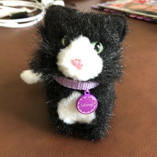 American Girl Doll Licorice Cat Black White Poseable Tail.  Vguc