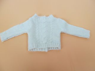American Girl Doll Clothes Outfit 4 – White Soft As Snow Cable Knit Sweater