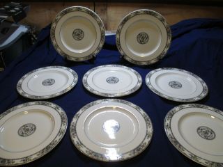 Set Of 8 Royal Doulton Fine China 8 " Salad Plates Tavistock Pattern Tc 1112