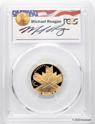 2002 - W $5 Olympic Salt Lake City Pcgs Pr70 - Reagan Legacy Series - Pop Of 2