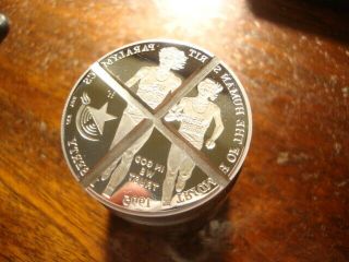 1995 Proof Pr Gem Cancelled Die $1.  00 Silver Paralympics Olympic Silver Dollar