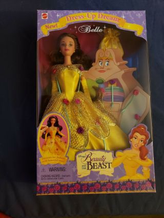 1998 Mattel Disney Dress - Up Dream Belle Beauty And The Beast 20420 Please Read