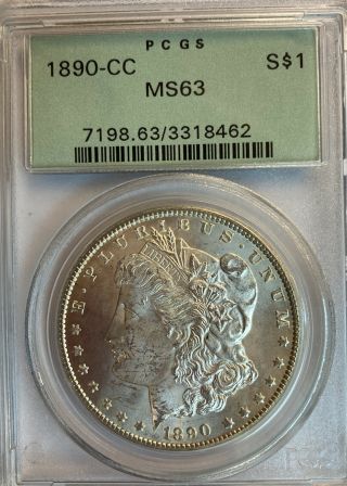 1890 - CC Morgan Silver Dollar PCGS MS63 4