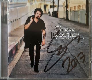 Steve Lukather Toto Signed/autographed " Transition " Cd Booklet W/cd
