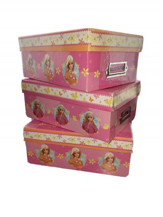 Barbie Doll Clothes Storage Box Carrying Case Containers Bins Organizer For Doll