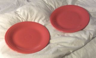 Flamingo 10.  5 Fiestaware Fiesta Hlc Homer Laughlin Dinner Plates Set Of 2