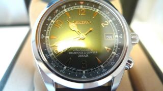 Seiko Sarb017 Alpinist Watch Automatic Mechanical Japan Men S Green 6r15 00e0