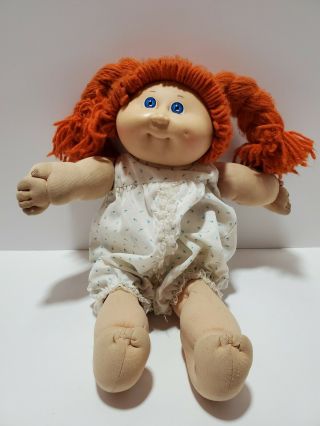 G1 Vintage 1985 Coleco Cabbage Patch Kids Red Hair Blue Eyes Girl