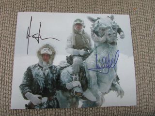 Star Wars Harrison Ford & Mark Hamill 8x10 Photo No