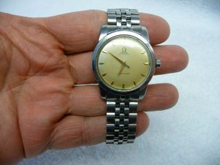 Omega Seamaster C 2577 - 11 Sc Two Tone Dial Automatic Vintage Mens Watch Cal 354