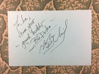 John Schneider - The Dukes Of Hazzard - Night Of The Twisters - Autograph 1979
