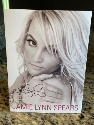 Stunning In - Person Jamie Lynn Spears 8x10 Glossy Autographed Signed 2013 Rare