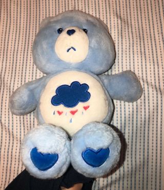 2002 Care Bears Grumpy Bear 13 “ Stuffed Plush Animal