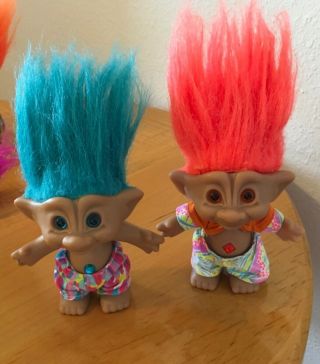 Gem Troll Dolls: Boy And Girl 4.  5 Inch Beach Gem Trolls,  So Cute