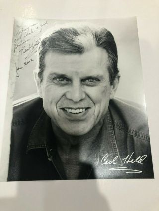 Carl Held Autograph 8 X 10 Actor Signed
