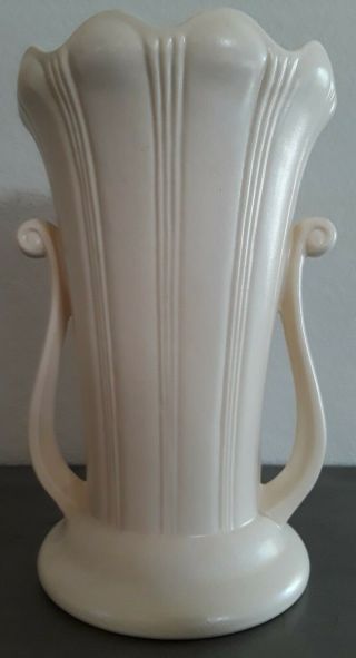 Hull Vintage Mid Century Modern Usa Pottery Vase Granada 218 - 9