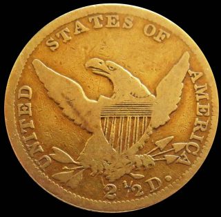 1838 GOLD CLASSIC HEAD $2.  5 QUARTER EAGLE COIN PHILADELPHIA 2