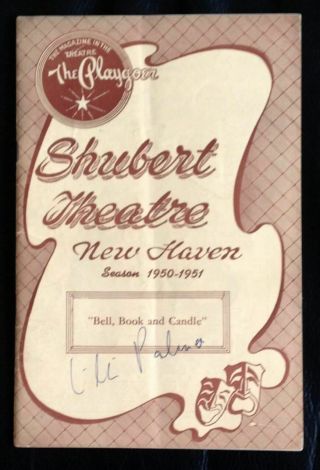 Lilli Palmer Bell,  Book And Candle Signed Program Shubert Theatre Haven 1950