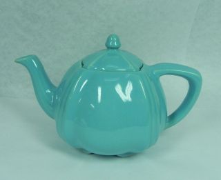 Vintage Padre Pottery Turquoise Tea Pot,  Teapot,  Coffee Pot,  2120.