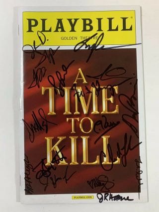 A Time To Kill Cast Signed Autographed Playbill Tom Skerritt Fred Dalton Pinkins