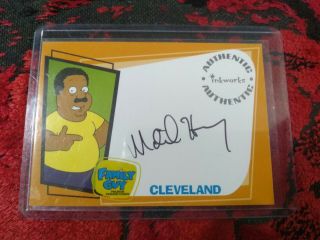 Mike Henry " Cleveland " Autographed Family Guy Trading Card
