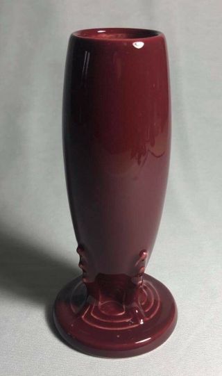Fiesta Bud Vase Claret Color 6” Tall