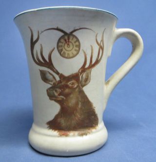 Vintage Pair Early 1900 ' s BPOE Elks Roseville Pottery Beer Mugs/Tankards 2
