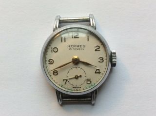 Hermes Vintage Ladies Mechanical Watch With Subsecond Dial Good Order