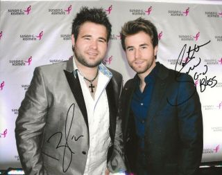 The Swon Brothers Real Hand Signed Photo 1 Zach & Colton The Voice