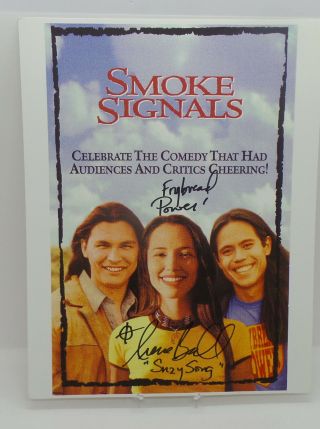 Autographed 8x10 Smoke Signals Movie Photo Irene Bedard Pocahontas Fame