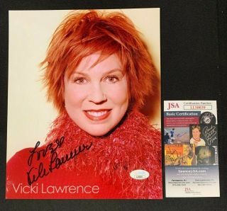 Vicki Lawrence Hand Signed Autographed 8x10 Color Photo Jsa/coa