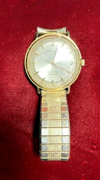 VINTAGE 14K Longines Grand Prize Automatic Watch (STAINLESS STEEL STRAP) 3