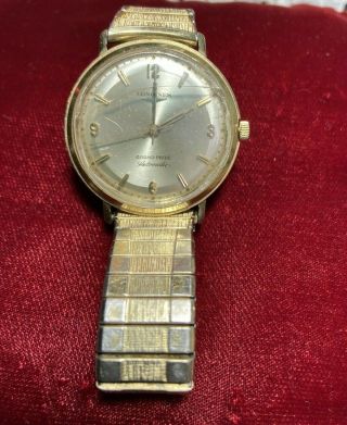 VINTAGE 14K Longines Grand Prize Automatic Watch (STAINLESS STEEL STRAP) 6
