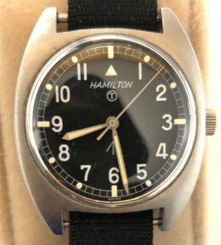 Vintage Hamilton T W10 1973 British Military Issue Wrist Watch Army Navy Pilot
