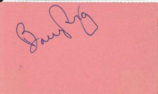 Barry Gray D 1984 Signed 3x5 Index Card Musician/composer