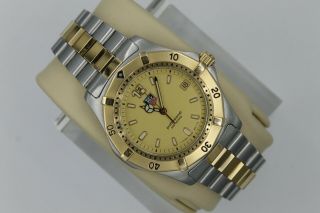 Tag Heuer 2000 Wk1121.  Bb0314 Professional Watch Mens Gold We1120 Wk1120 Silver