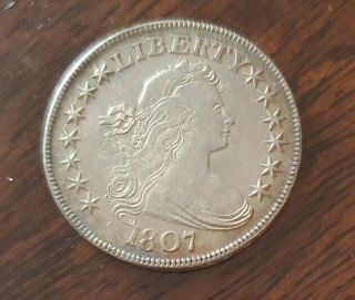 1807 Draped Bust Half Au/bu Coin,  Problem Coin