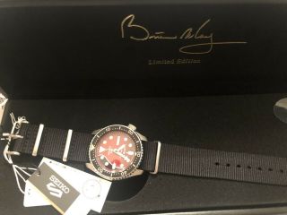 Seiko 5 Prospex Brian May Red Special 100m Automatic Srpe83 Limited Edition