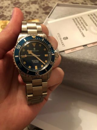 Steinhart Ocean 39 Marine Blue Limited Edition Watch In Full Set